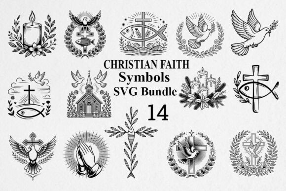 Christian Faith Symbols SVG Bundle Review for Real Embroidery Projects