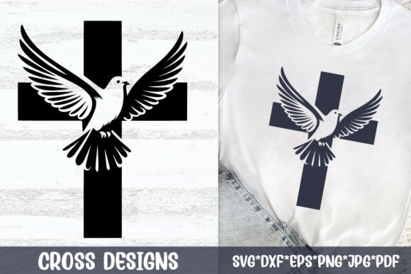 Cross with Flying Dove SVG Faith Review for Real Projects