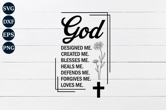 God Designed Me SVG: A Faithful Embroidery Design for Real Projects