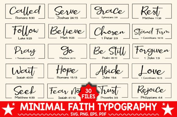 Minimal Faith Typography SVG PNG Review: A Subtle Statement for Embroidery Projects