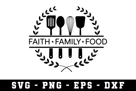 Review of Faith . Family . Food SVG for Embroidery Projects