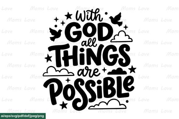 With God All Things Are Possible SVG PNG Review for Real Projects